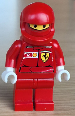 Lego Figur F1 Ferrari Pit Crew Member rac025s Minifigur Zubehör 8673 8654