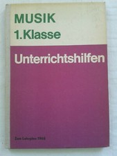 Musik 1. Klasse Unterrichtshilfen, Volk und Wissen, DDR Lehrbuch 1970