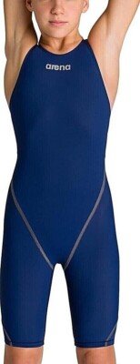 Arena Powerskin ST 2.0 Girl's Open Back Youth Racing Swimsuit | Navy Blue