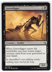 Gravedigger #93 Amonkhet Uncommon Magic: The Gathering