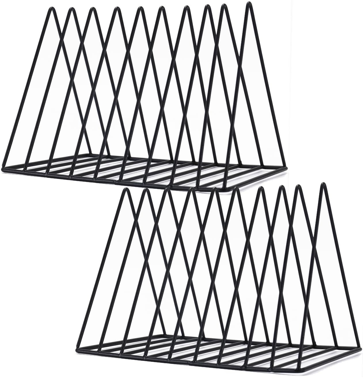 2-Slot 9-Compartment Desk Organizer for Papers, Letters, and Magazines  -image