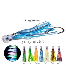 Fishing Trolling Lure Saltwater Chuggers Fishing Wahoo Tuna Mahi Marlin23cm/110g