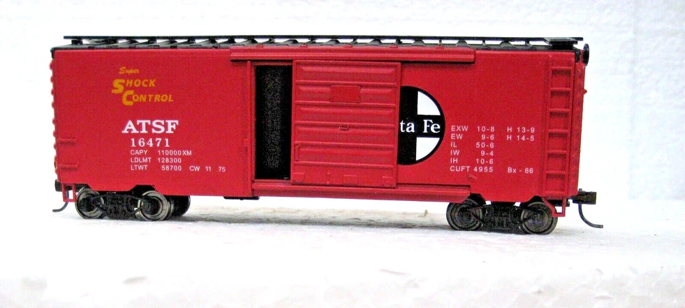 HO SCALE ATSF METAL FREIGHT CAR METALTRAIN MODEL POWER - Image 3 of 4
