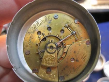 18s Elgin 17J LS HC pocket watch movement