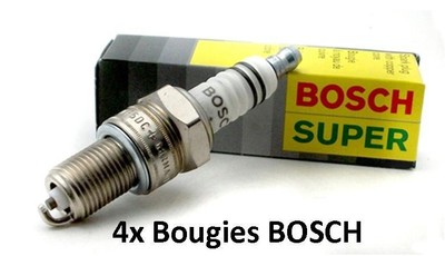 4 Bougies D'allumage Bosch FR7DC+ – Compatible OPEL CALIBRA A 2.5 I V6 170 CH – Neuf Sous Blister
