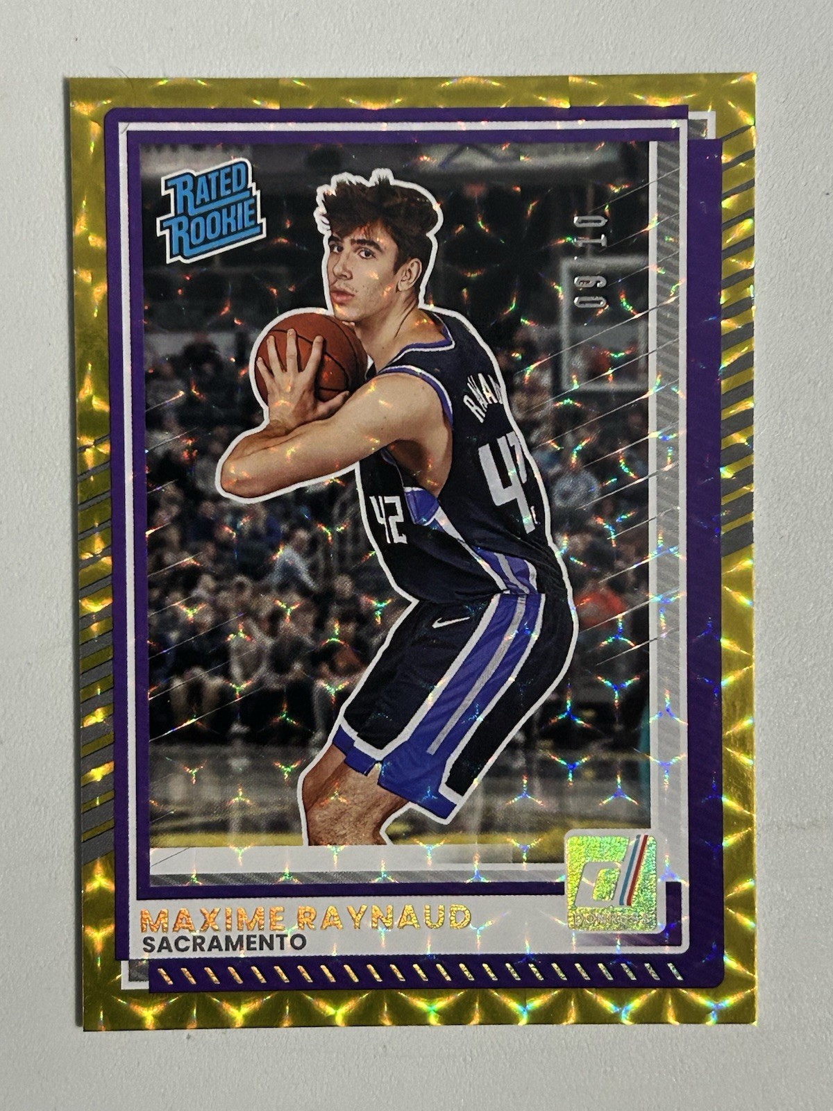 2025-26 Panini Donruss Maxime Raynaud #29 RC Rated Rookie Prizm Gold /10