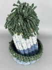 Handmade ♑️ Knitted Hat Capricorn Patch Skiing Snowboarding Blue Green Winter — photo 4