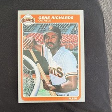 Fleer 1985 Gene Richards #619 San Francisco Giants MLB Baseball Trading Card