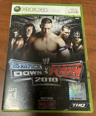 WWE SmackDown vs. Raw 2010 Featuring ECW (Microsoft Xbox 360, 2009) No Manual