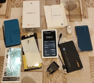 Huawei P30 Aurora ELE-L29, ROM 128 GB, + Zubehörpaket, ohne Simlock