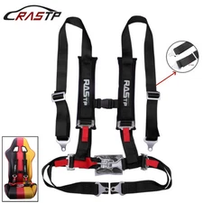 Universal 4-Point Harness Strap Car Auto Racing Sport Seat Belt RASTP