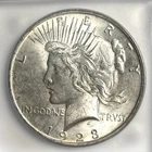 1923-P Peace Silver Dollar $1 ICG MS62 Liberty Eagle Coin .900 Silver US Coin
