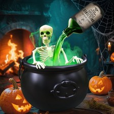 Halloween Decorations - Cauldron Decor with Extra large, Black 