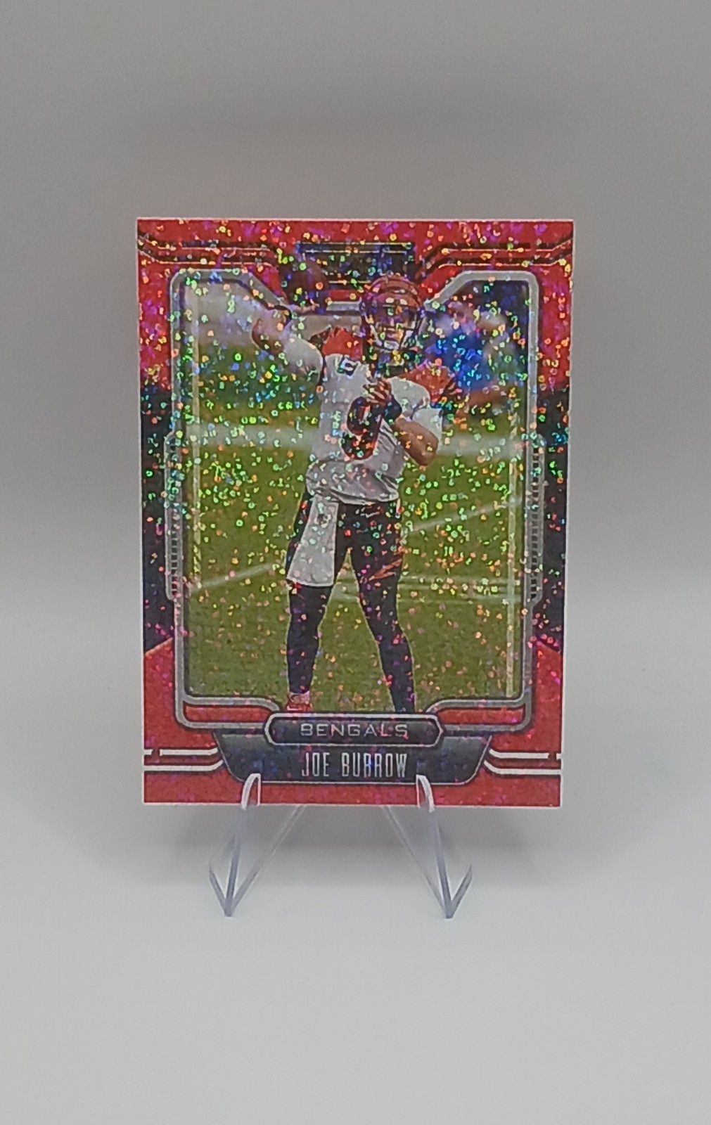 2021 Panini Playbook - Joe Burrow #13 Red Sparkle