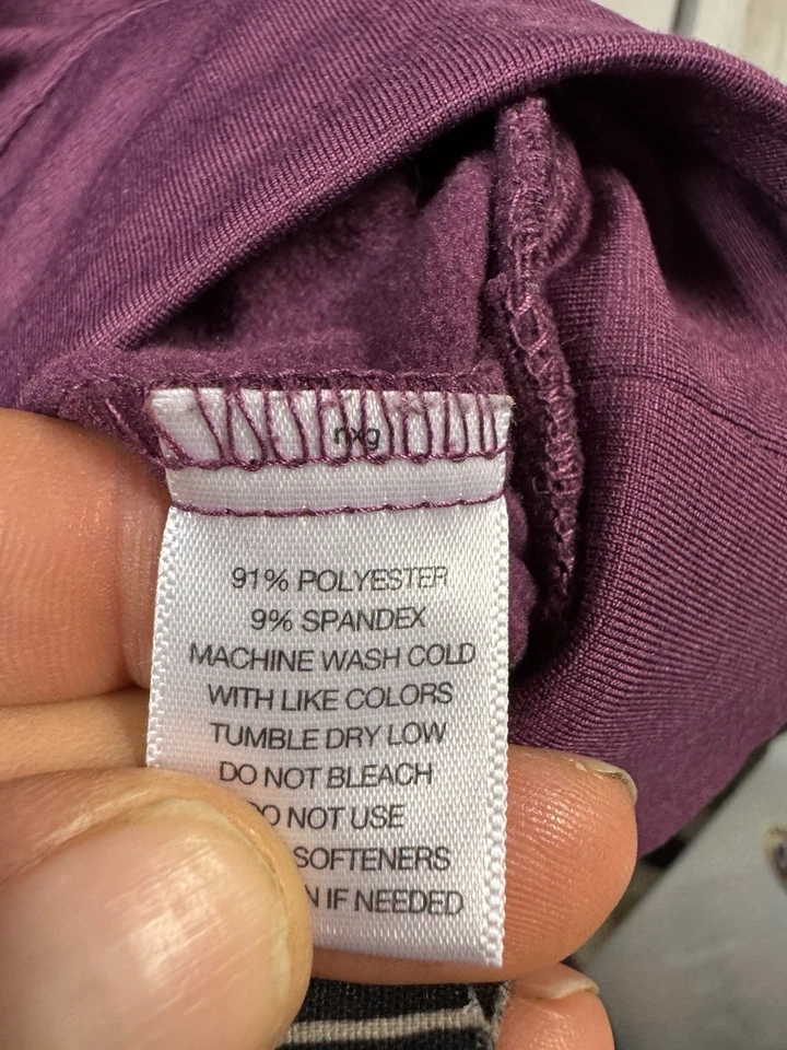 EMS Techwick Mujer’s XL Pullover Manga Larga Púrpura Cuarto Cremallera Sudadera con Capucha Foto 4 de 4