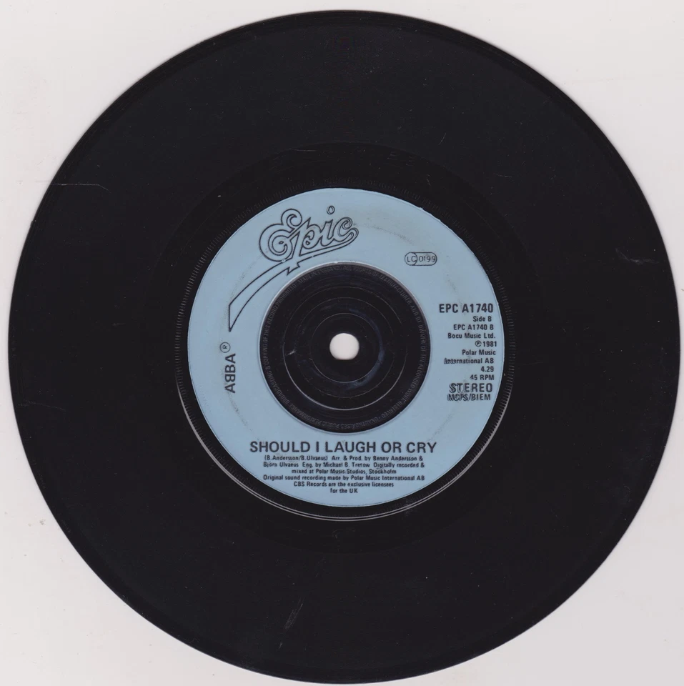 ABBA - One Of Us (Epic 1981) 7" vinyl single VG/VG - Image 4 of 4