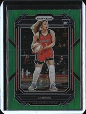 2023 Panini Prizm WNBA Green RC #132 Li Meng Washington Mystics