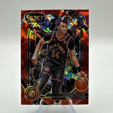 JA’KOBE WALTER 2024-25 Panini Select Concourse RED Cracked Ice Prizm RC Raptors