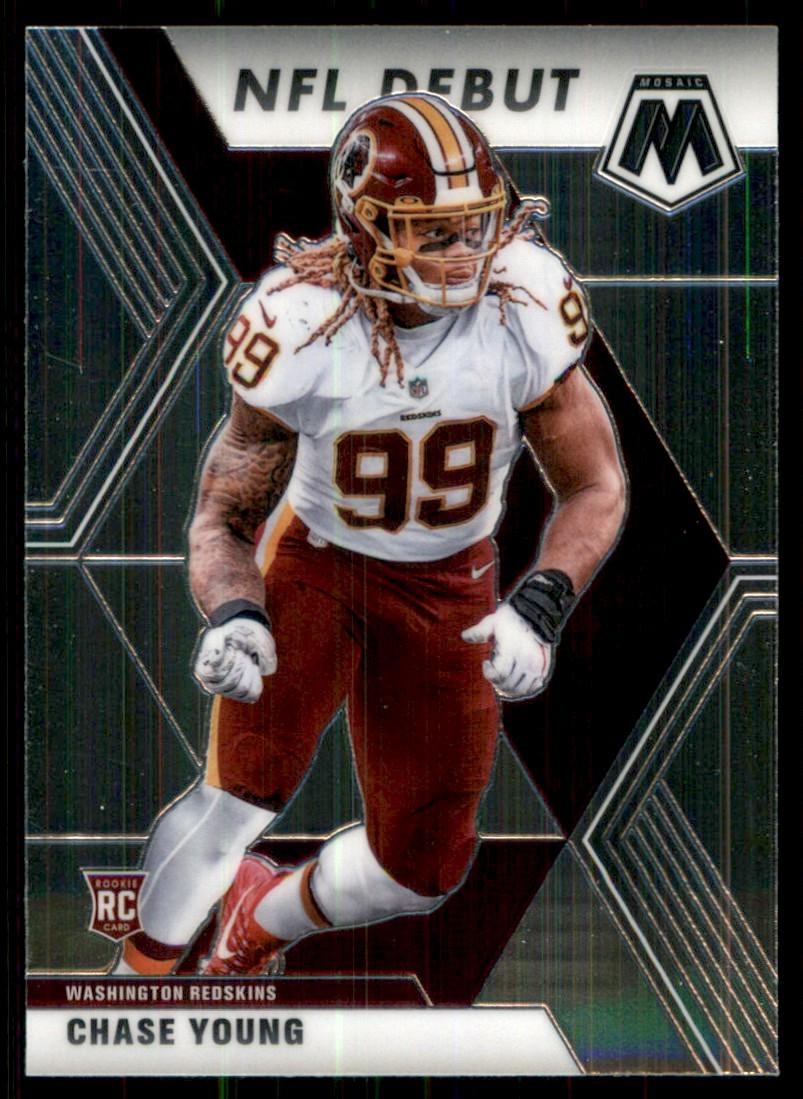 2020 Panini Mosaic Chase Young Rookie Washington Redskins #272