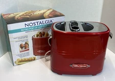 Nostalgia Retro Pop-Up Hot Dog Toaster - Red (HDT600RETRORED) Used Works