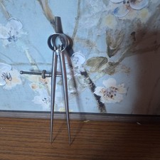 Vintage Lufkin Rule 8" Inch Flat-Leg Spring Dividers with Quick-Nut USA