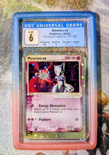 Mewtwo ex graded CGC 6 for sale on eBay