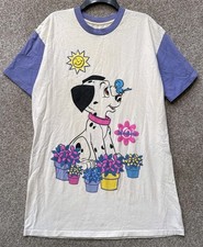 Vintage Disney Sleep T-Shirt 101 Dalmatians Womens One Size XL Short Sleeve USA