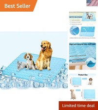 Reversible Cooling Blanket for Dogs  Cats - Perfect for All Breeds, 40x28in