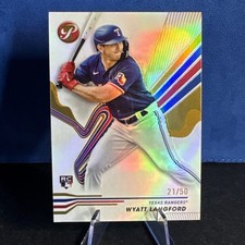 2024 Topps Pristine WYATT LANGFORD Rookie RC Gold Refractor #'d /50 #236