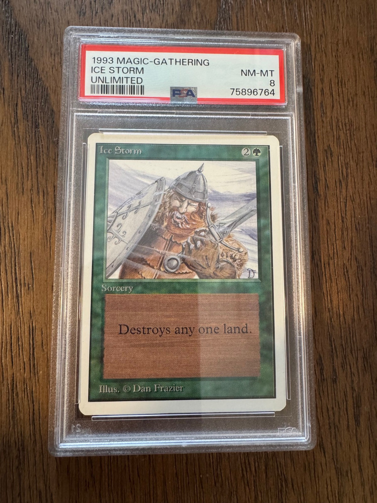 Magic the Gathering MTG Unlimited Ice Storm PSA 8 NM Graded
