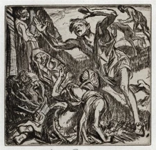 Frank Brangwyn (1867-1956) - Antique Pencil Signed Etching