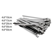 100 St&uuml;ck Metall-Kabelbinder, zuverl&auml;ssige Kabelbinder f&uuml;r Werkstatt, Innen-