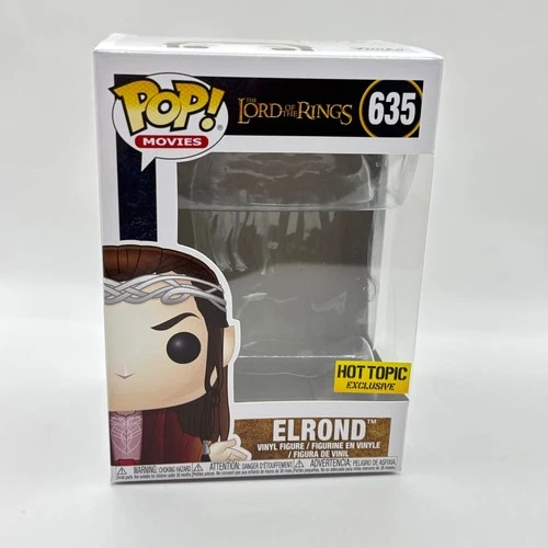 Funko Pop! Elrond #635 Lord of the Rings Hot Topic EMPTY REPLACEMENT BOX ONLY