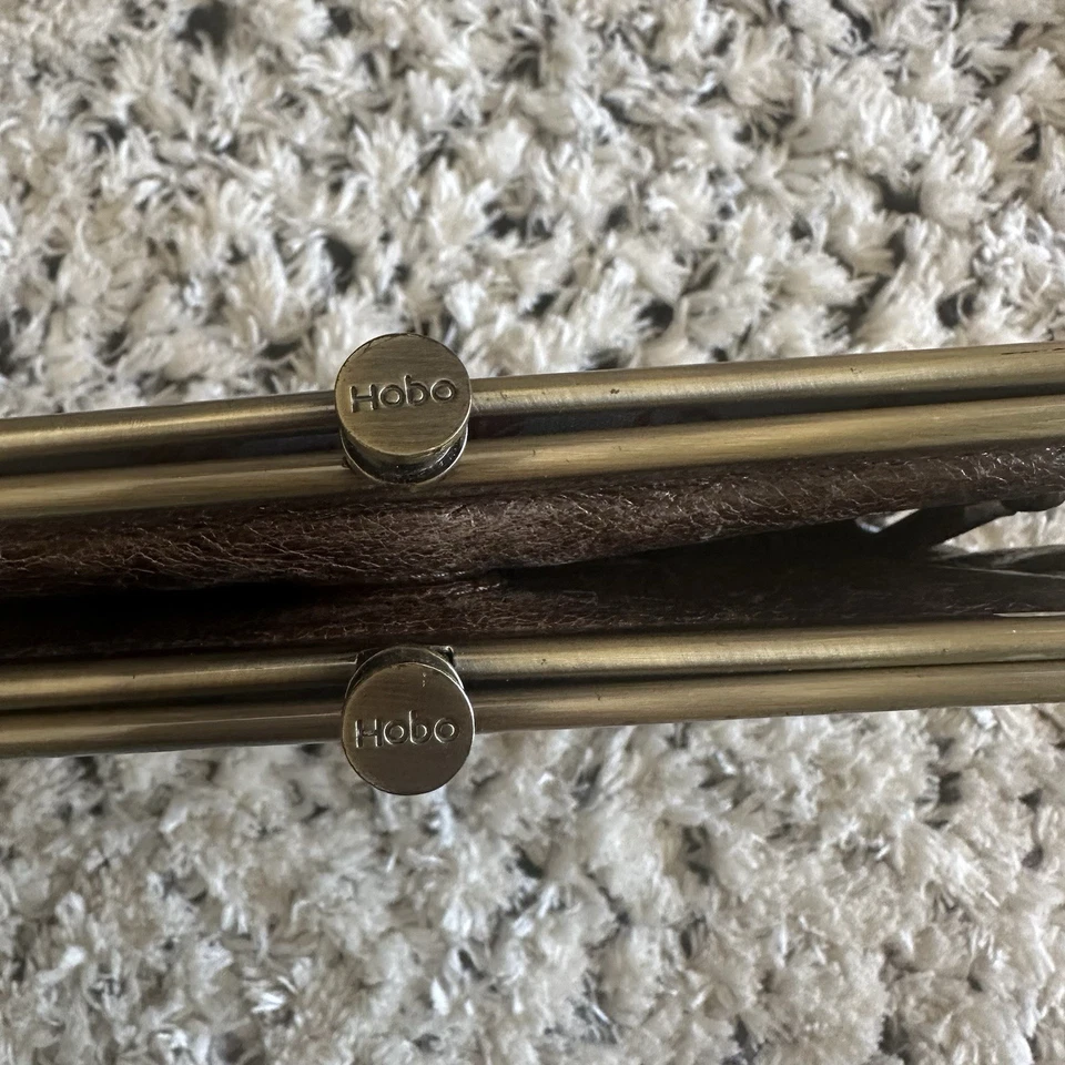 Cartera sin asas vintage HOBO International Lauren en cuero natural 100 % genuino Foto 2 de 4