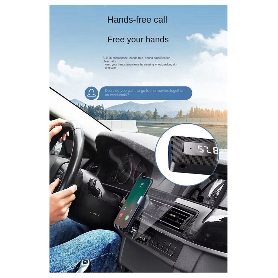 1X(USB Bluetooth Audio Adapter Bluetooth Receiver Receiver Car ...