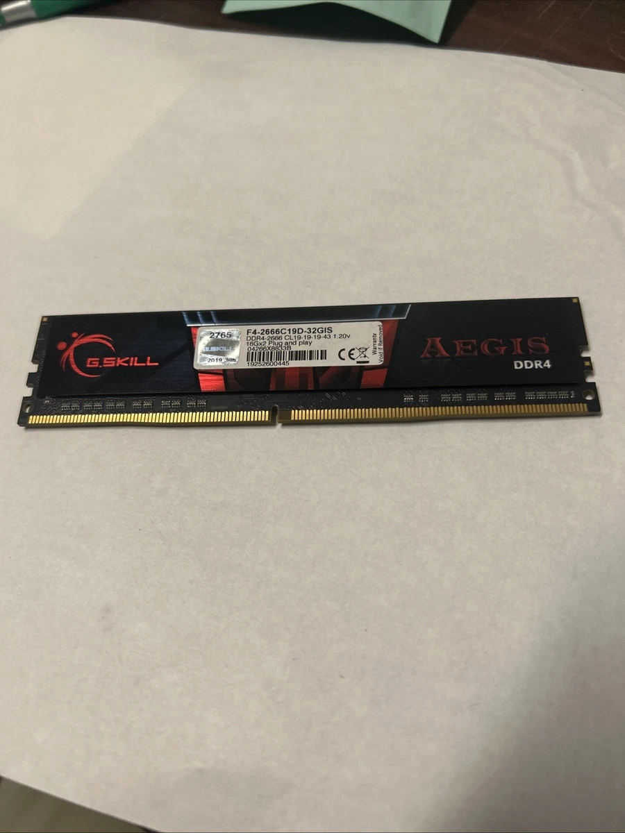 G. SKILL PC4-21300 (DDR4-2666) Bus Speed DIMM Computer Memory (RAM