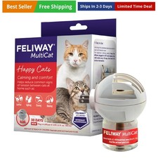 MultiCat 30 Day Cat Calming Plug In Pheromone Diffuser Starter Kit, 48ml - He...