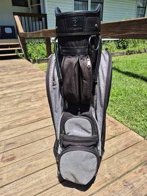 Bennington Black/Gray Nylon Golf Bag 5-Way Divider System, Zip, Strap
