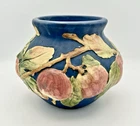 WELLER BALDIN 1915-20 RED APPLES ART POTTERY VASE/PLANTER RUDOLPH LORBER EXCLNT