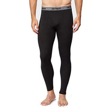 NEW 32 Degrees Men's L 2 Pack Heat Base Layer Pants Black