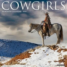 Cowgirls 2026 12" x 12" Wall Calendar (free shipping)
