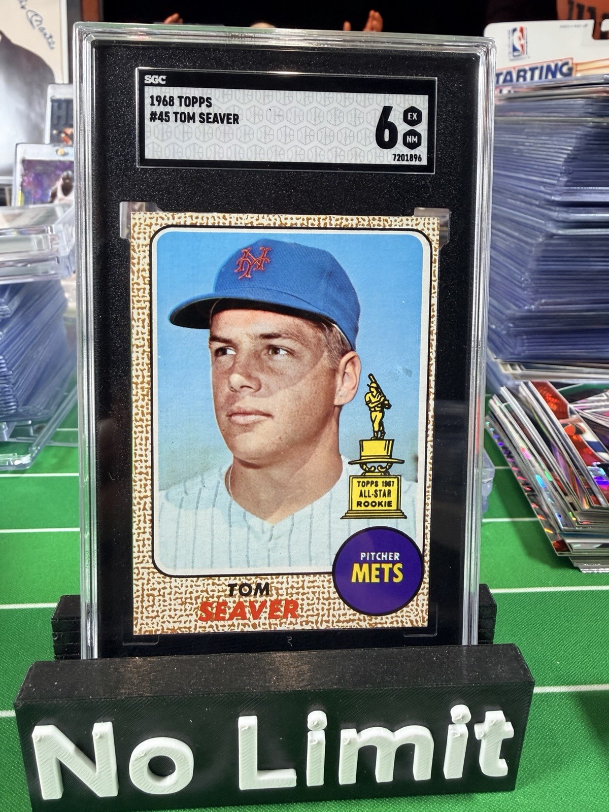 1968 TOPPS TOM SEAVER #45 ALL-STAR ROOKIE CUP SGC 6 EX NM ⭐️VINTAGE⭐️