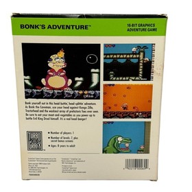 Turbografx 16 Bonk's Adventure Complete with Box and Manual Stickers CIB 
