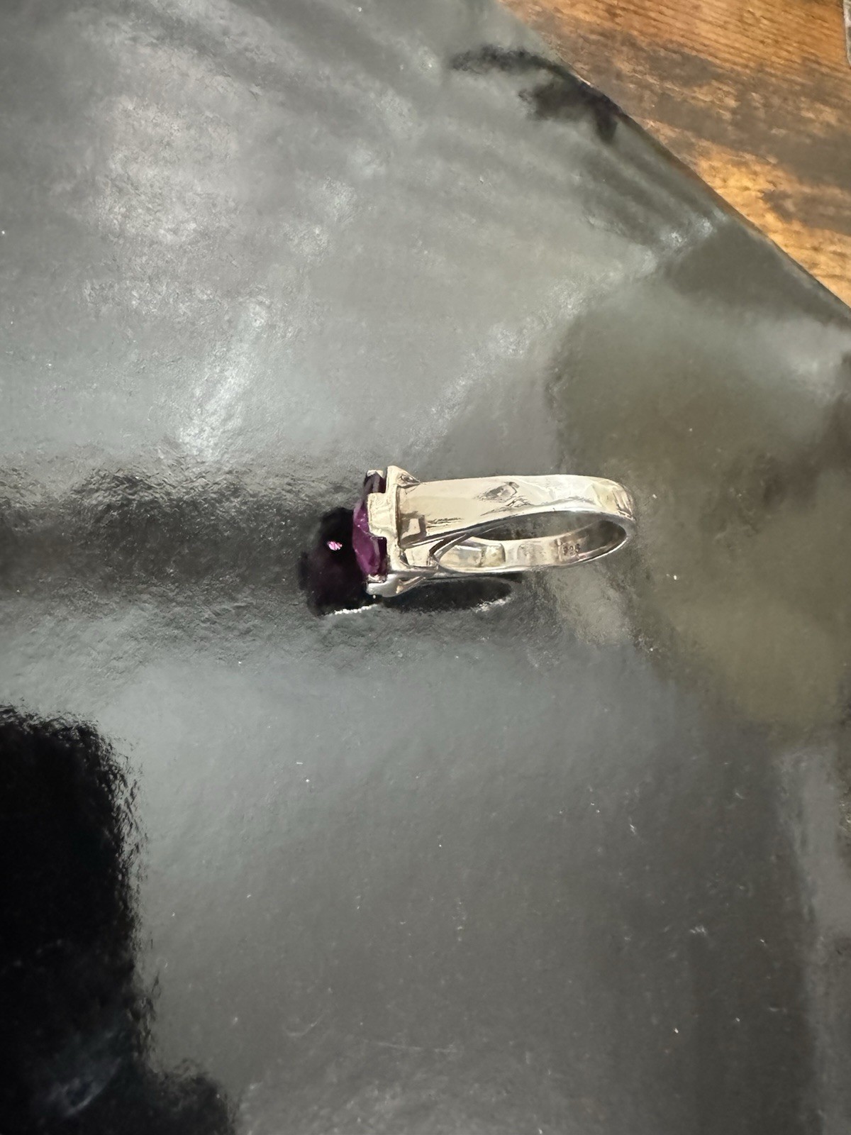 amethyst Silver Ring - image 3