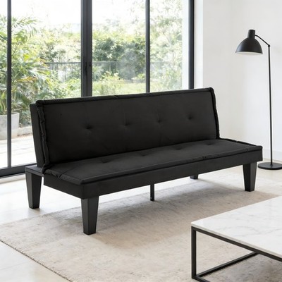 Gewnee 62.99 inch Futon Sofa Bed,Multi-Functional Sofa with 5-level Adjustment,S