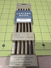 Lantern Moon 7" Ebony Double Point Knitting Needles Set of 5 US5 3.75mm