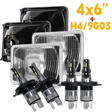 4pcs 4x6 Led Headlight Hilo Beam Bright For Chevrolet R2500 Suburban 1989-1991 4pcs 4x6 Led Headlight Hilo Beam Bright For Chevrolet R2500 Suburban 1989-1991