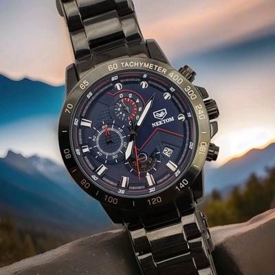 NEKTOM EXPLORER 8212 CHRONOGRAPH MEN'S QUARTZ WATCH WR 30M NEW