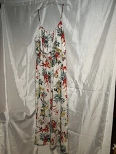Women’s Maxi Dress Large Floral Vacation Cruise Travel Dainty Romantic Bloomcore