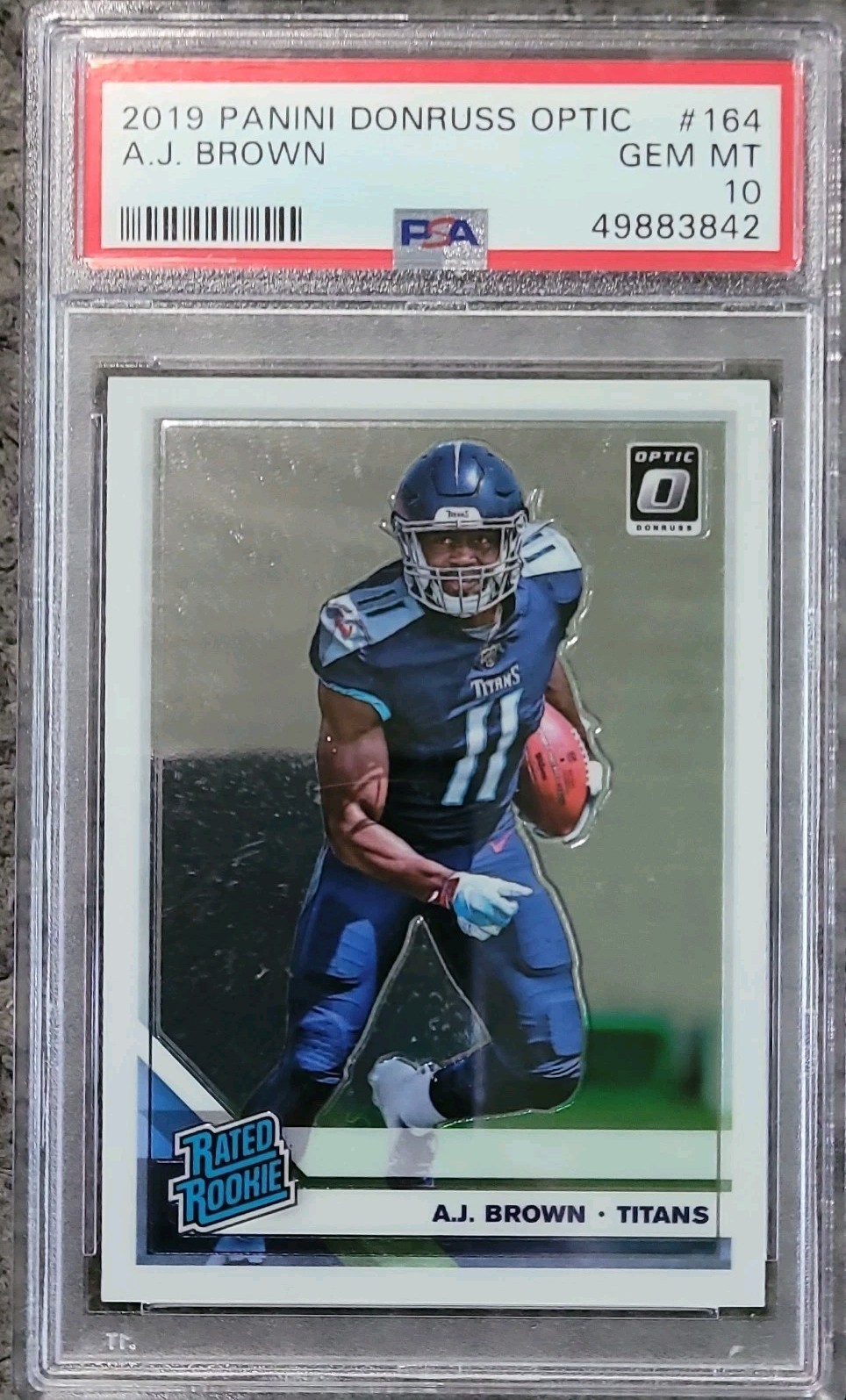 2019 Panini Donruss Optic - Rated Rookie A.J. Brown #164 (RC) PSA 10